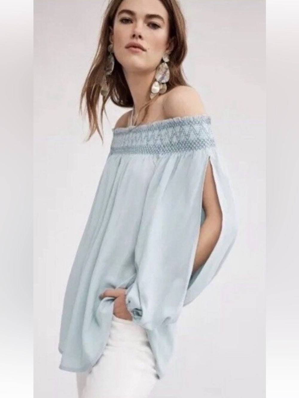 Anthropologie Holding Horses Top Rosario Off-The-Shoulder Festival Boho Size S